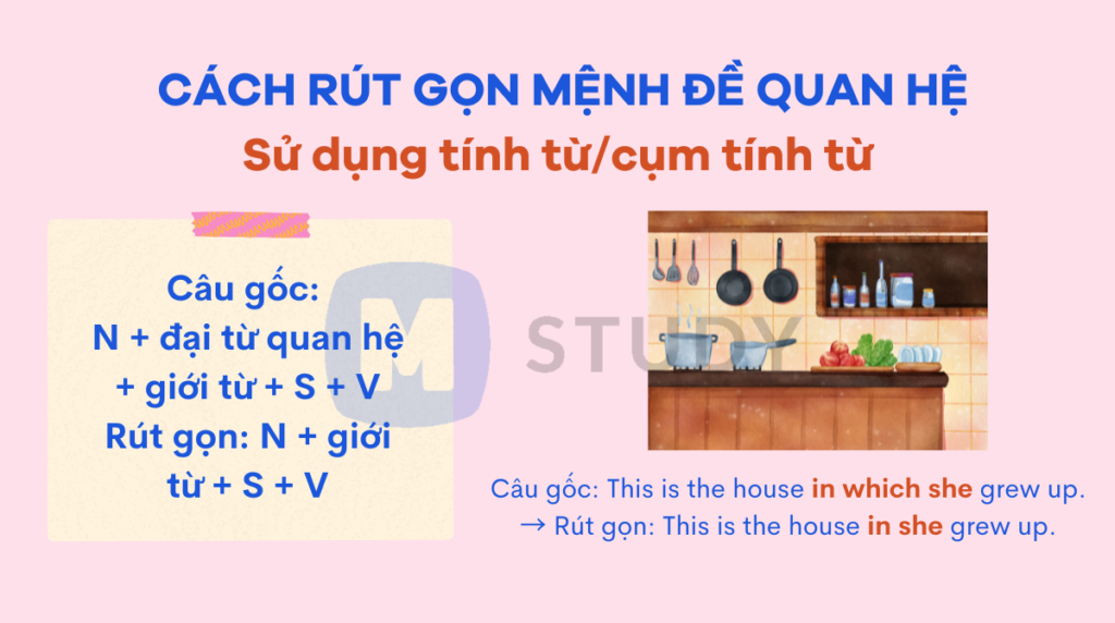  Sử dụng tính từ/cụm tính từ