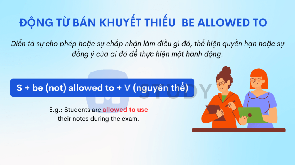 Cách dùng cấu trúc be allowed to