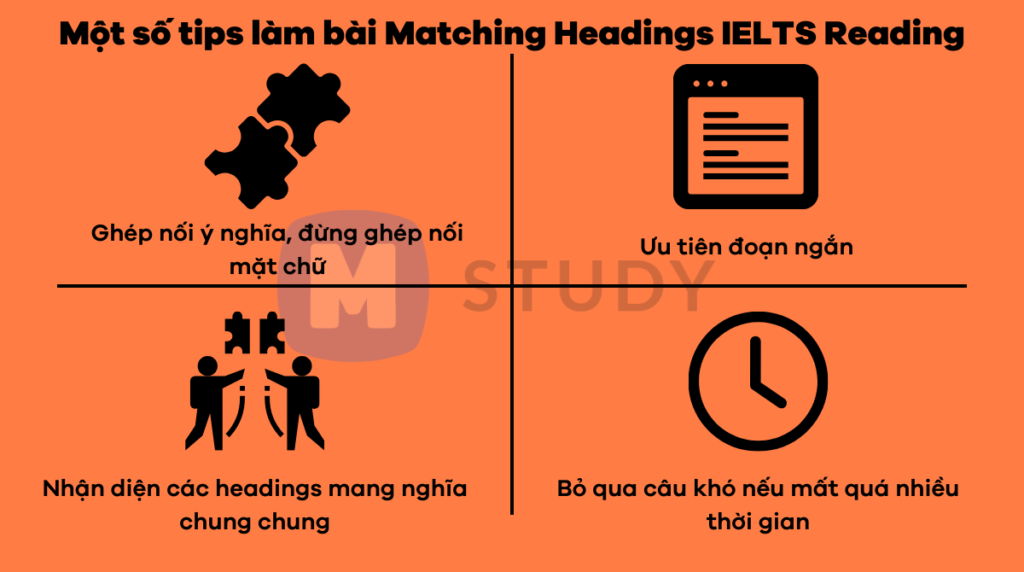 Tips để bạn có thể làm tốt dạng bài Matching Heading IELTS Reading