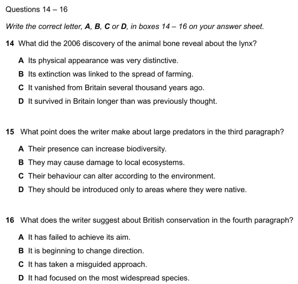 Dạng Multiple Choice có 1 đáp án đúng