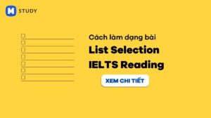 List selection IELTS reading